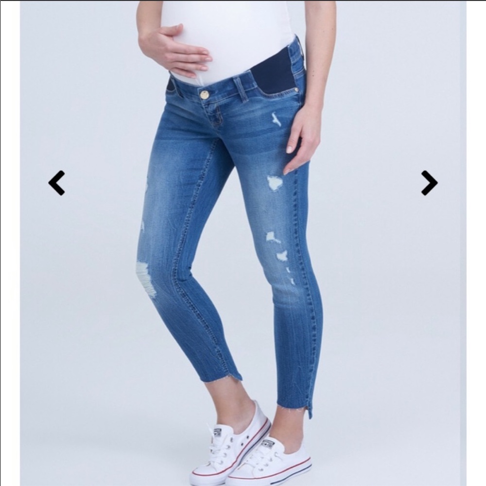 Seven7 maternity side panel jeans